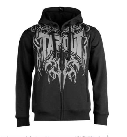 Tapout Logo Zip Hoodie Black | Combat Gear