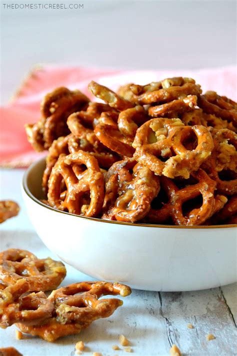 Butter Toffee Pretzels The Domestic Rebel