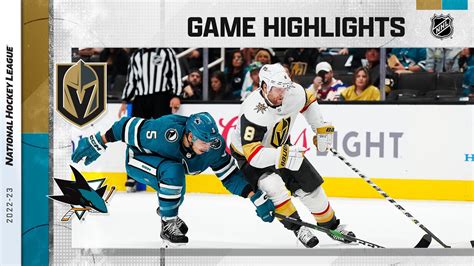 Golden Knights Sharks Nhl Highlights Youtube