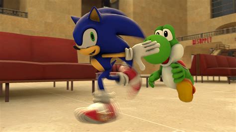 Sfm Sonic And Yoshi By Zefrenchm On Deviantart