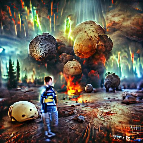 An Explosion In Space Rocks The Dead Forests Of The Asteroid Colony