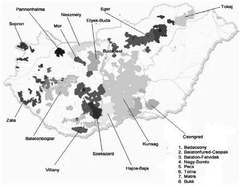 Wine regions of Hungary (The Hungarian Wine Society) | Download ...