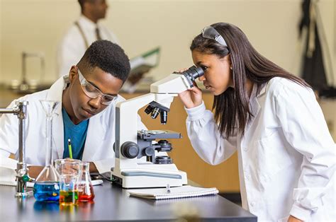 High School Students Using Microscope in Science Class - Public Policy Institute of California