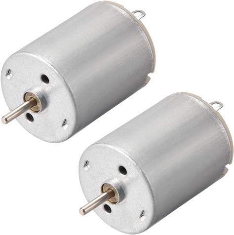 Sourcing Map DC Motor 3V 19000RPM 0 7A Electric Motor Round Shaft For