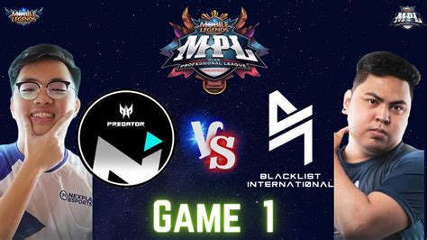 Nxp Solid Vs Blacklist International Game Mpl Philippines Season