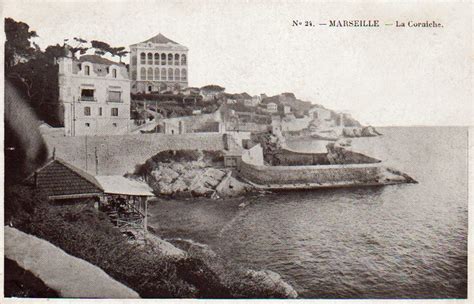 Marseille La Corniche Carte Postale Ancienne Et Vue D Hier Et