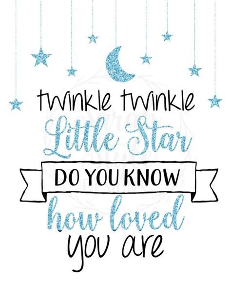 Printable Wall Art Twinkle Twinkle Little Star Nursery Decor Instant ...