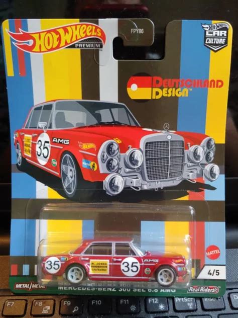 HOT WHEELS MERCEDES BENZ 300 SEL 6 8 AMG DEUTSCHLAND DESIGN Car