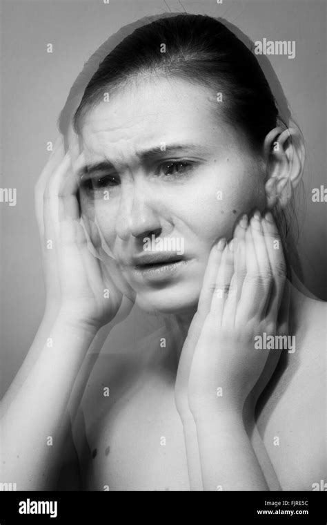 Woman In Fear Stock Photo Alamy