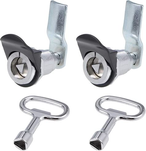 Uxcell Triangle Cam Lock 1 14 Cylinder Length Fits Up To 34 Thick