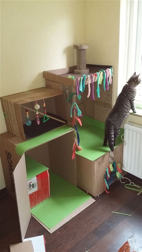 Diy Cardboard Cat Castle For Our Sweetest Girls