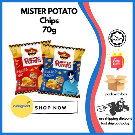 Mamee Mister Potato Kerepek Kentang Pelbagai Perisa Chips Original Bbq Hotandspicy Honey Cheese