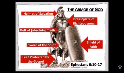 Ephesians 6 10 17 Armor Of God Sword Of The Spirit Helmet Of Salvation