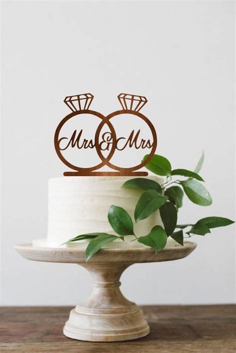 Mrs And Mrs Wedding Cake Topper Cake Toppers For Wedding Lesbian