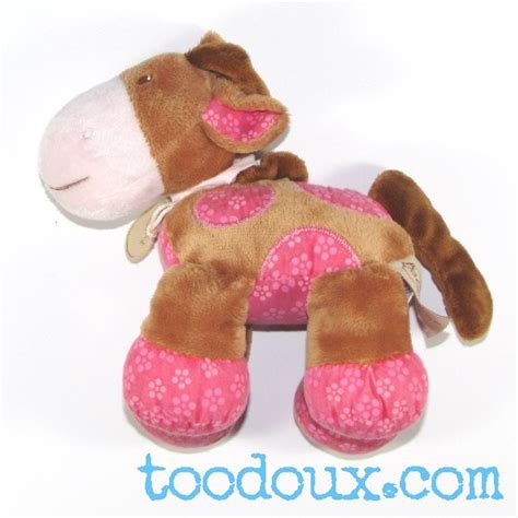 Toodoux spécialiste en sos doudou vache Baby Nat marron et rose