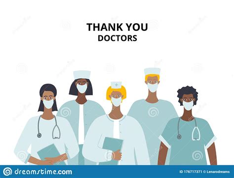 Thank You Healthcare Worker Character Illustration Stock Illustration ...