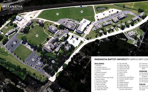 Maranatha Baptist University Campus Map Summer 2018 - Horizontal ...