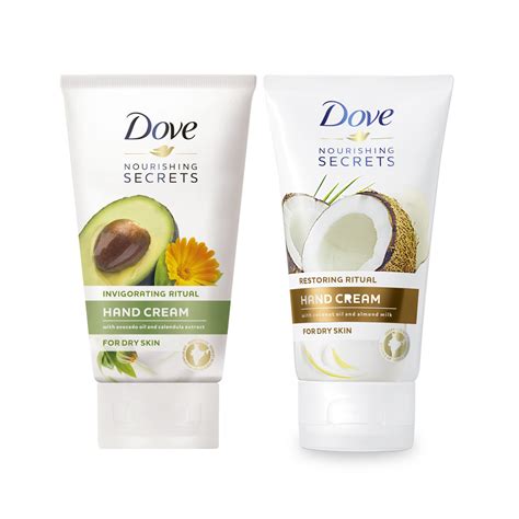 Dove Coconut Oil And Almond Milk Or Avocado Hand Cream 75 Ml Pack Of