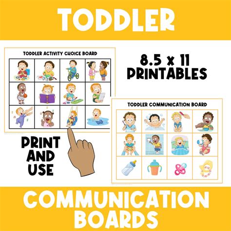 toddler communication board daily routines   visual aid