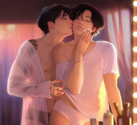 Rule 34 2boys Asian Asian Male Black Hair Bts Closed Eyes Gay Jeon Jung Kook Kim Tae Hyung