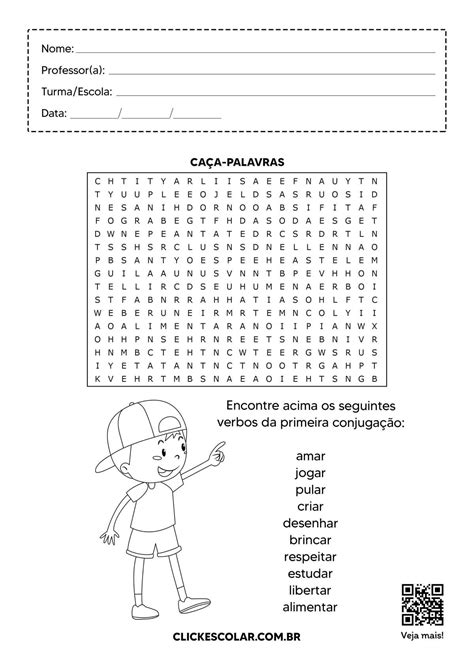 Atividade De Caça Palavras 5 Ano REVOEDUCA