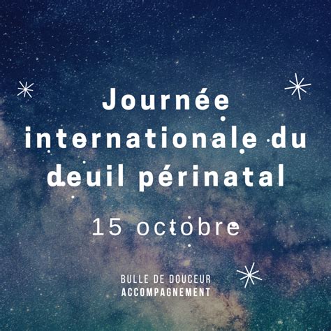 Journée internationale du deuil périnatal 2023 Bulle de douceur