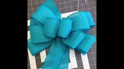 How To Create A Cute Wreath Bow Diy Wreath Bow Youtube