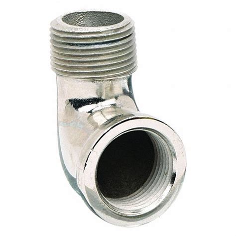 Chrome Plated Brass 14 In X 14 In Fitting Pipe Size 90° Street