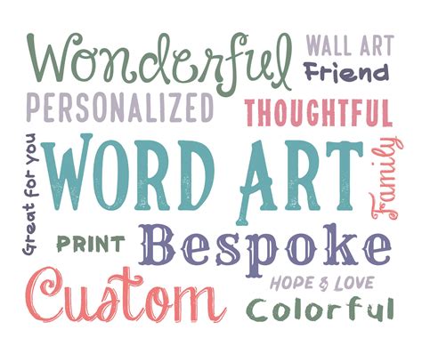 5 Best Free Printable Word Art