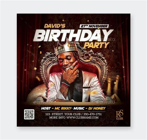 Luxury Birthday Flyer Template Psd Ksioks