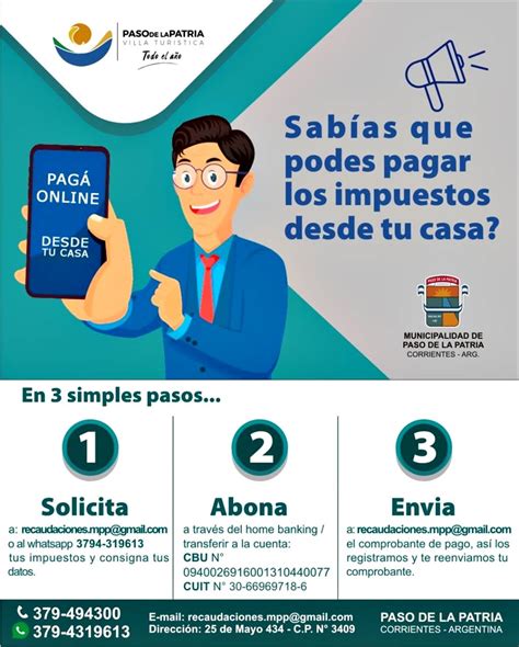 Pago De Impuestos Municipales Online Municipalidad De Paso De La Patria