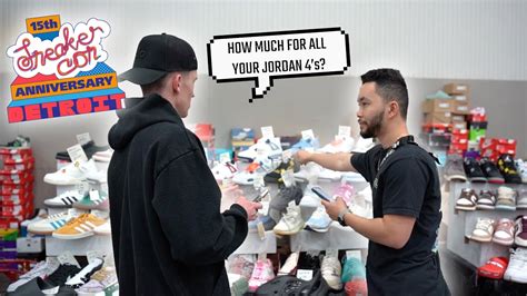 Courtside Kicks Cashes Out At Sneaker Con Detroit Youtube