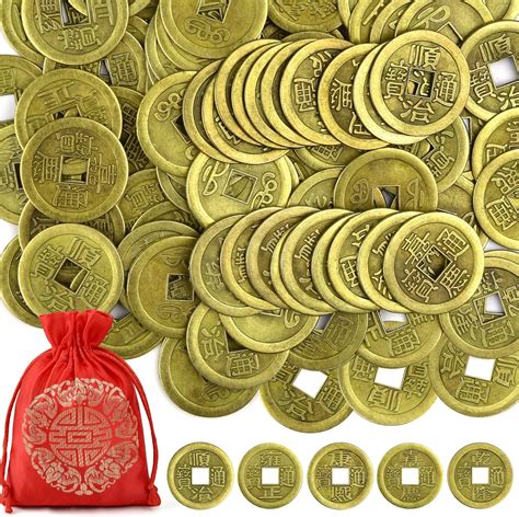 Amazon Coopay 240 Pieces Chinese Fortune Coins Feng Shui I Ching