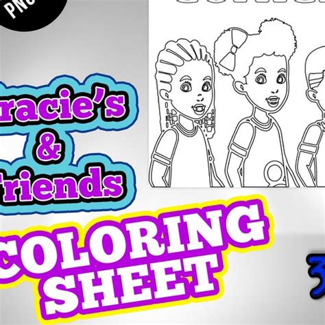 Coloring Sheet Gracie S Corner Activity Sheet Svg Etsy