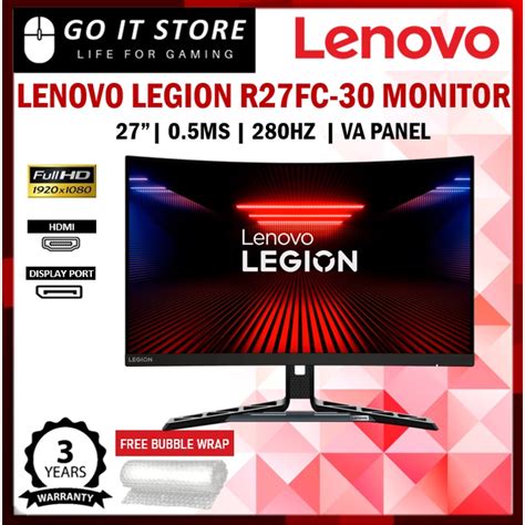 Lenovo Monitor Legion R Fc Fhd Hz Ms G Sync Vesa Curved