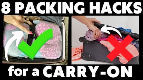 8 Genius Carry On Packing Hacks That Will Change Your Life YouTube