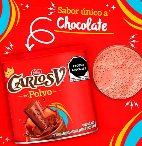 Chocolate Carlos V Polvo 400 gr suBodega alcanza para más