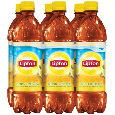 Lipton Iced Tea With Lemon Bottled Tea Drink 169 Fl Oz