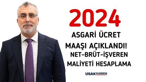 2024 asgari ücret SON DAKİKA açıklandı Günlük BRÜT ve NET maaş işveren