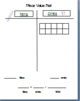 Place Value Mat Tens And Ones By Lisa Tyrrell Tpt