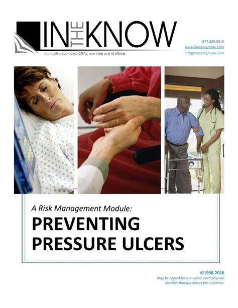 Pdf Preventing Pressure Ulcers Itk