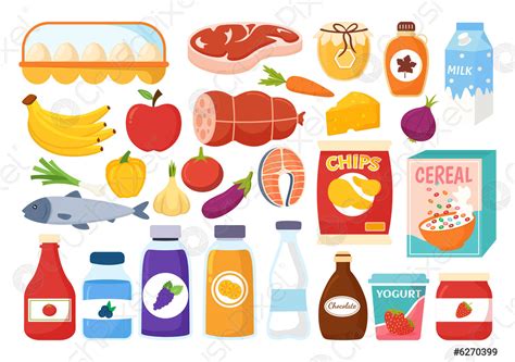 Comestibles De Alimentos Tienda De Compras Vector De Ilustraci N