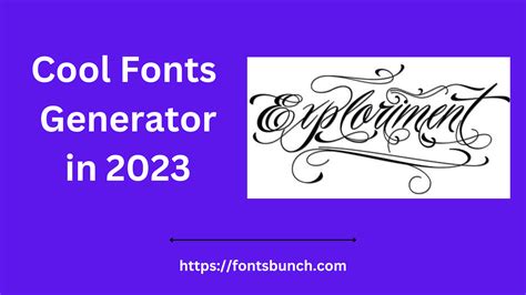 Cool Fonts Generator Gratis Just Copy And Paste 2023