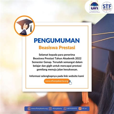 Pengumuman Penerima Beasiswa Prestasi Tahun Akademik Semester