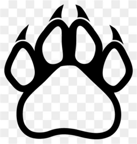 Download High Quality paw prints clip art panther Transparent PNG ...