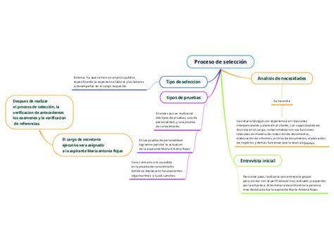 Proceso de selección Mind Map