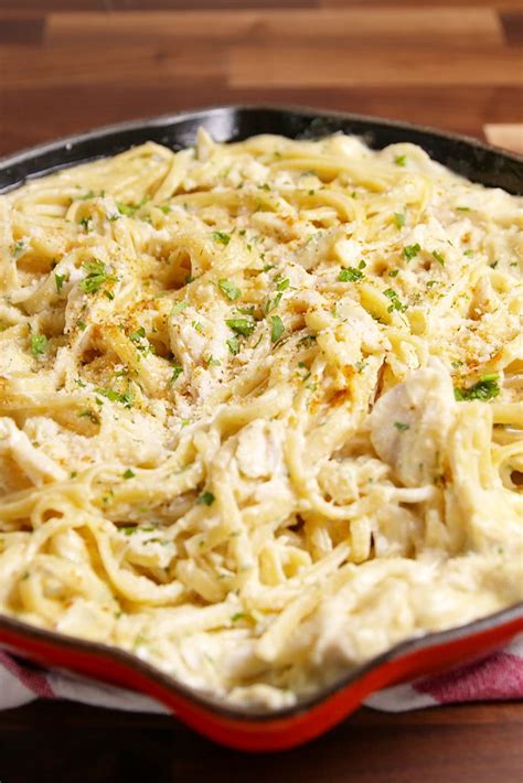 Imitation Crab Alfredo Pasta