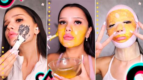 Nadina Ioana Tiktok Morning Skincare Routine Compilation Youtube