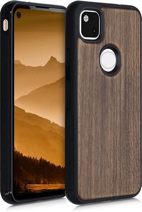 Kwmobile Real Wood Case Compatible With Google Pixel A Case Hard