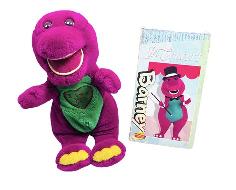 Vintage Barney Singing Plush & VHS Tape “ | Grelly USA